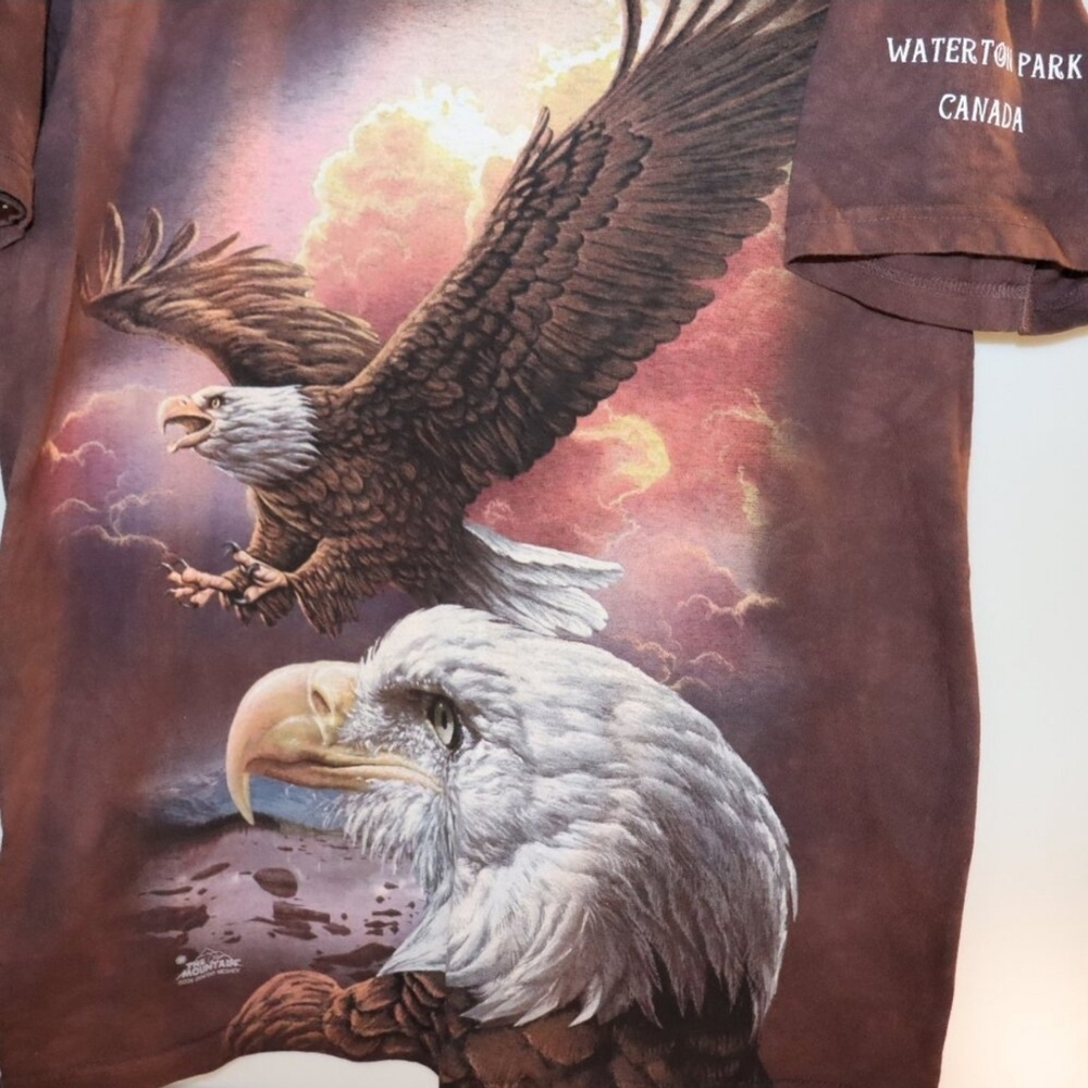 The Mountain Eagles AOP Shirt Medium Tie-Dye USA Made. Canada. 2011. Vintage - Picture 3 of 9